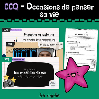 CCQ - Enquête - Modèles de vie (6e)