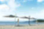 Thumbnail: HIGOLD Wing Collection Outdoor Sunshade Offset Cantilever Hanging Patio Umbrella