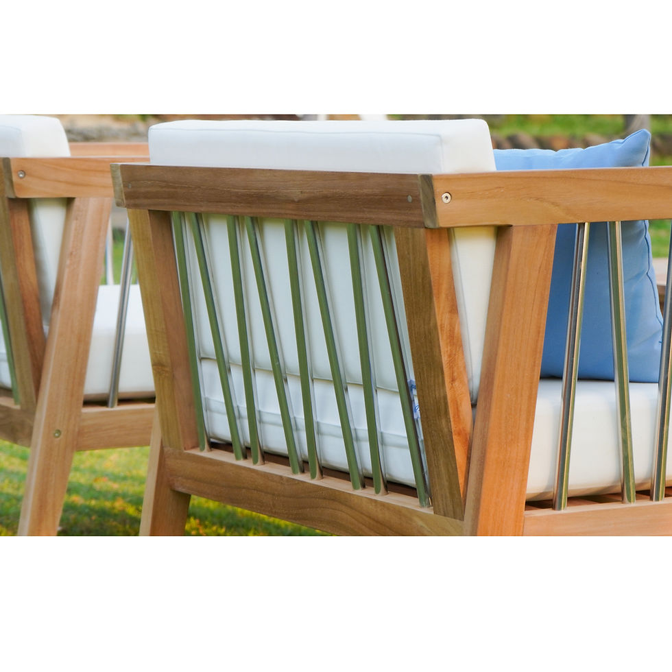 Thumbnail: Rossio - Moshet Teak Outdoor Converation Set For 5 Person