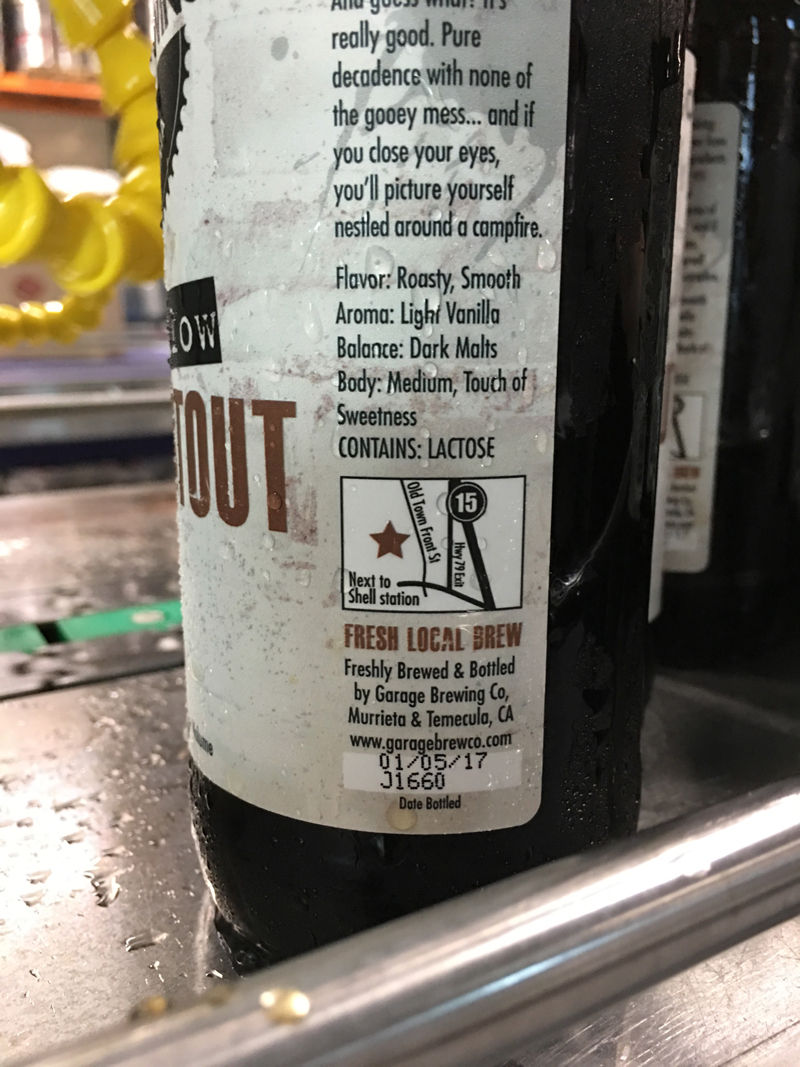 Garage Brewing Co's craft beer freshly stamped