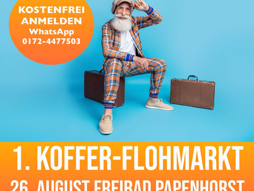 Koffer-Flohmarkt im Freibad Papenhorst