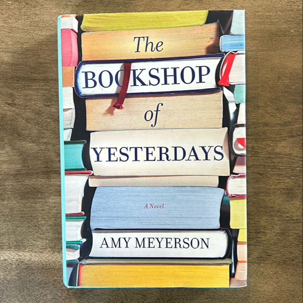 Book Club: "The Bookshop of Yesterdays" by Amy Meyerson
