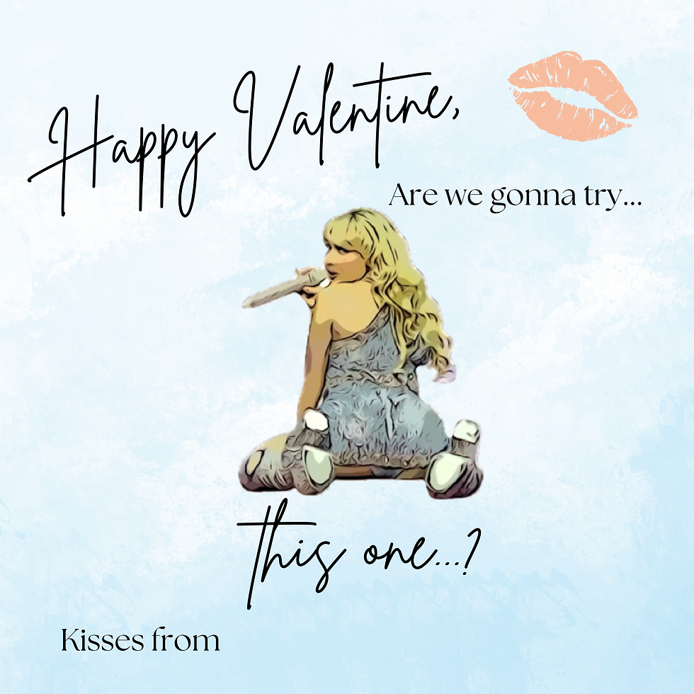 Valentines card Sabrina Carpenter