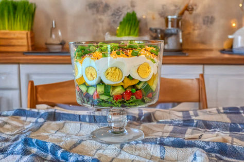 Classic Layered Spring Salad