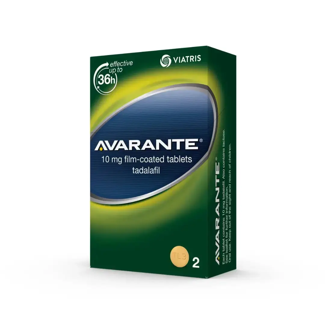 Avarante 10mg Tadalafil Tablets - 2 Pack