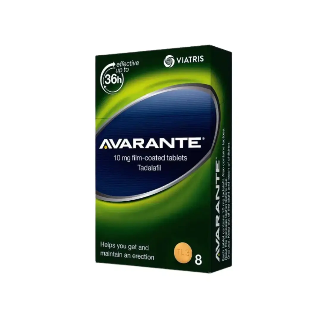 Avarante 10mg Tadalafil Tablets - 8 Pack