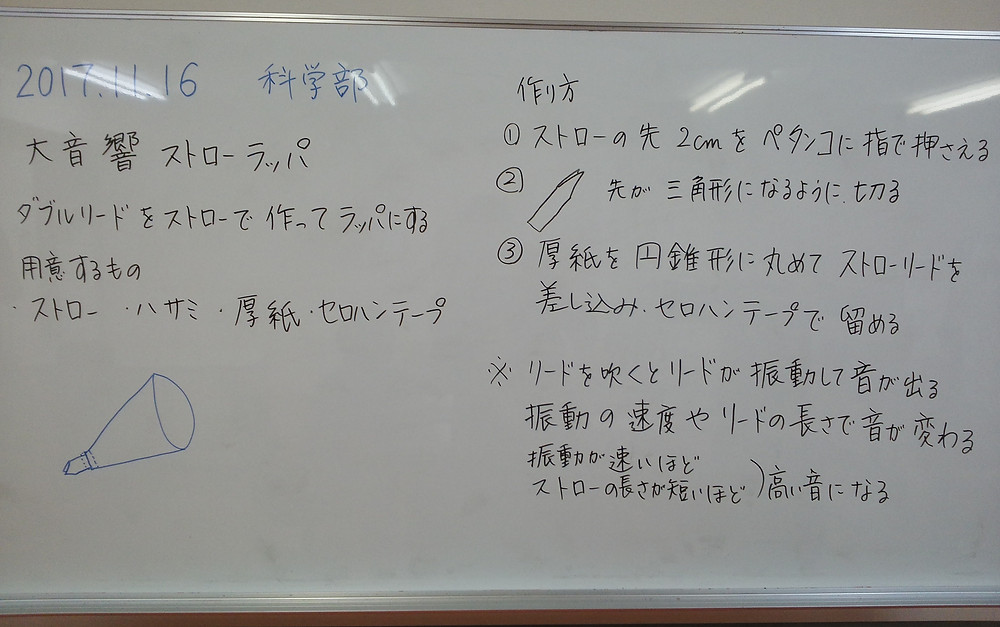 Wリードのラッパを作ろう Wリードのラッパを作ろう