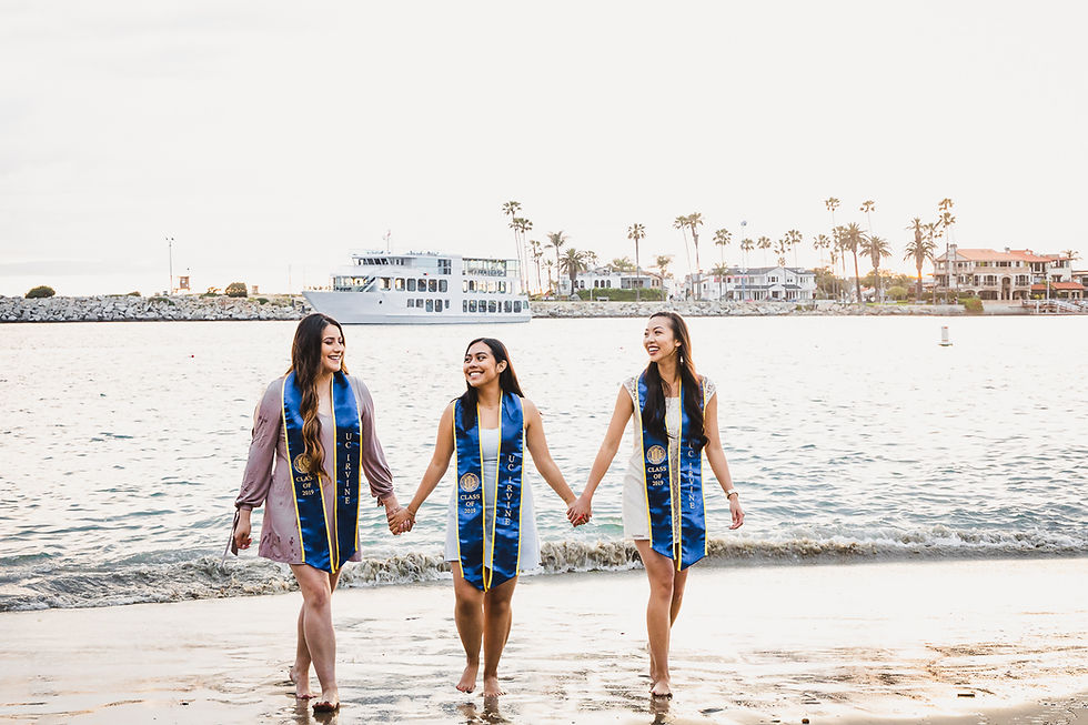 UCI Graduation Photos | Corona Del Mar | Lexie, Miranda, Brooke 2