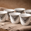 Miniaturbild: Arabisches Kaffee-Set – Espressotassen mit Kuffiyeh-Muster & Kaffee