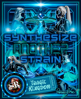 Art Description
Title: Synthesize Another Strain
Artist: Rebecca Rose NFT
Medium: Digital Collage Attraction Poster Announcement
Year: 2025

This digital collage, titled "Synthesize Another Strain," is an "attraction poster" by fine artist Rebecca Rose. Created for a SuperRare Exhibition in October 2025, it represents a stylistic departure into high-fidelity cyberpunk surrealism and sci-fi aesthetics.

Art Analysis: "Synthesize Another Strain"
This piece is a vibrant exploration of digital identity, virtual reality, and the synthesis of human and machine.
Symmetry and Contrast: The composition is heavily symmetrical, featuring two primary female figures facing each other. The figure on the left is rendered in a glowing cyan, wearing casual attire, while the figure on the right is a dark, sleek silhouette in a futuristic "Tron-like" suit with glowing circuitry and a VR headset.
The "Void" Evolution: Maintaining Rose's signature motif, both characters feature "void" faces. However, here they are black, depthless portals that contrast sharply against the neon-blue glows of the environment, suggesting a complete immersion into a digital "strain" of reality.
Sci-Fi Iconography: The background is filled with geometric grids, glowing diamonds, and circular energy portals. The figures appear to be interacting with a central floating gem, while smaller versions of the characters run along the bottom, trailing blue energy rings.
Typography: The title is rendered in a futuristic, blocky blue font that appears to be constructed from light beams, reinforcing the high-tech theme.

"Synthesize Another Strain" is a landmark digital collage by fine artist Rebecca Rose, serving as the official attraction poster for her SuperRare Exhibition in October 2025. This work showcases a transition into cyberpunk surrealism, utilizing neon-saturated palettes and futuristic digital motifs. Featuring Rose's signature "void" faces, the piece explores the duality of digital avatars and virtual synthesis. As a premier example of fine digital collage and cryptoart, "Synthesize Another Strain" stands as a complex visual narrative of a high-tech future, making it a pivotal acquisition for collectors of animation art and sci-fi-themed NFTs.

A vertical digital collage titled "Synthesize Another Strain" in large, glowing blue futuristic lettering. The image is dominated by neon cyan and deep blue light. In the center, two women face each other; the one on the left glows bright blue in a skirt and top, while the one on the right is a black silhouette in a glowing tech suit and VR headset. Both have black circular voids where their faces should be. They reach toward a floating blue diamond. Along the bottom, smaller versions of both women run through blue energy rings. A teal ticket stub at the bottom center reads "Tragic Kingdom October 1." A glowing circular frame in the bottom left contains a photo of the artist and the "SR" logo. The artist’s signature, "Rebecca Rose," is in the bottom right corner in teal.

Keywords:
Surrealist Digital Collage
Retro-Futurism Art
Mid-Century Modern Pop Art
Vintage Aesthetic Mashup 
Maximalist Wall Art
Psychedelic vintage aesthetic
1950s nostalgia art
Abstract pop art

Synthesize Another Strain - Rebecca Rose - Digital Collage NFT - SuperRare Gallery - Attraction Poster Early Crypto Art - Fine Artist 2025