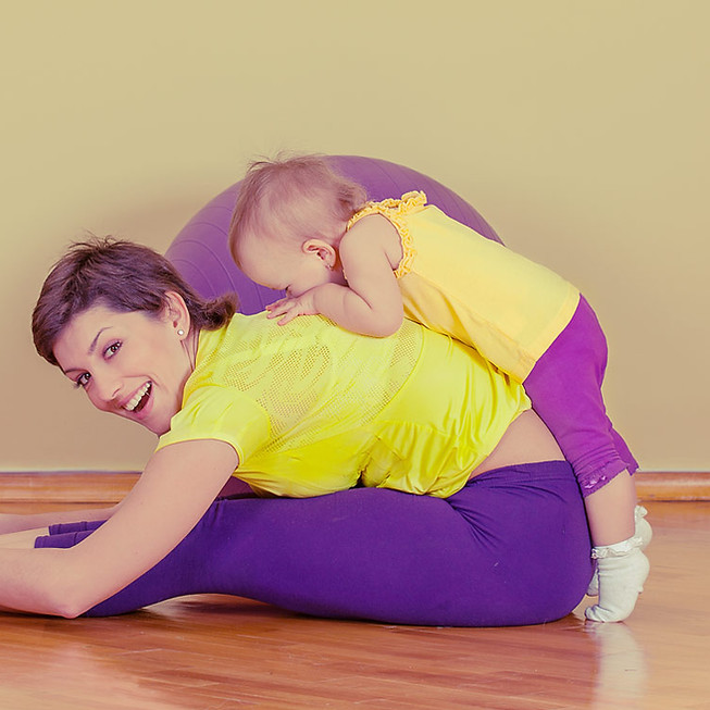 Mother Doing Yoga