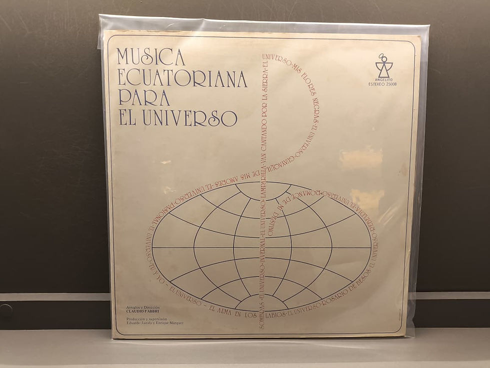 Miniatura: Claudio Fabbri - Musica Ecuatoriana Para El Universo Vol. 1 Vinilo