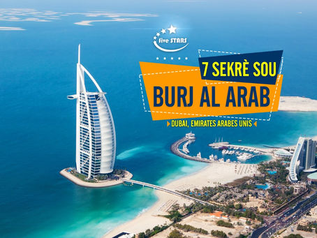 7 sekrè sou Burj Al Arab, sèl otel 7 etwal nan mond lan