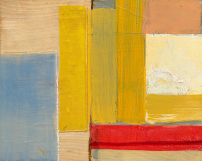 Four
Oil, wax & collage on panel	
15" x 12"
