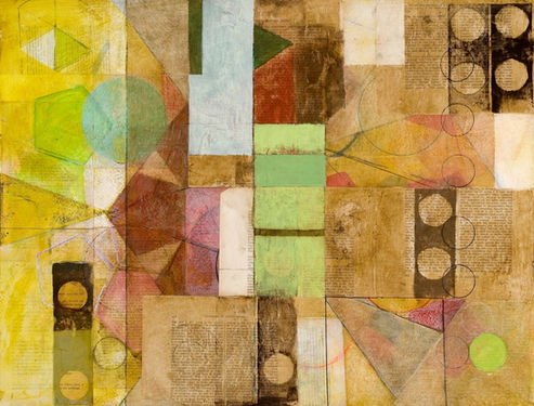 Mechanical Aspect, 2010
Acrylic, collage & pencil on paper	
18" x 23.5"
