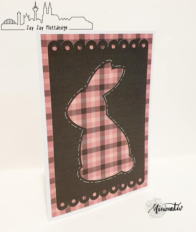 Miniaturbild: Plotterdatei Osterkarte Osterhase