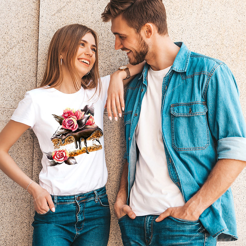 Футболка Тортик с розами