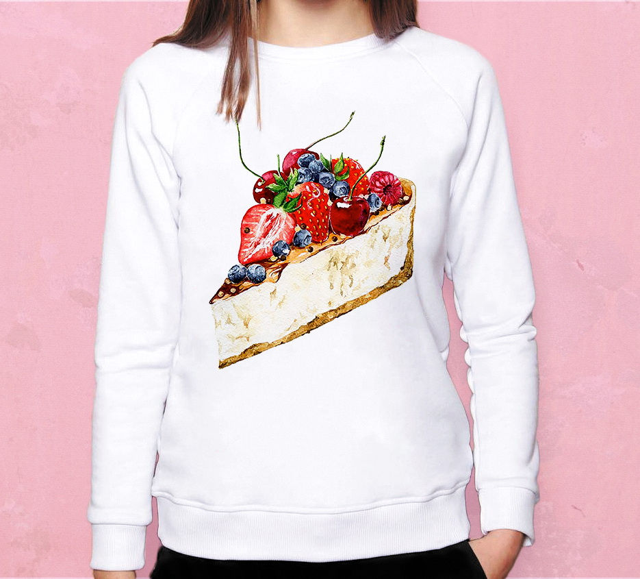 Свитшот Тортик с фруктами
