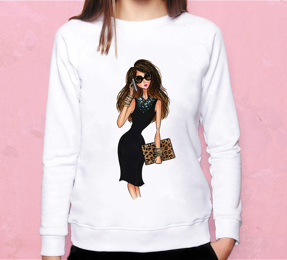 Свитшот Модница в чёрном