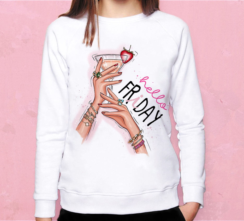 Свитшот Привет пятница
