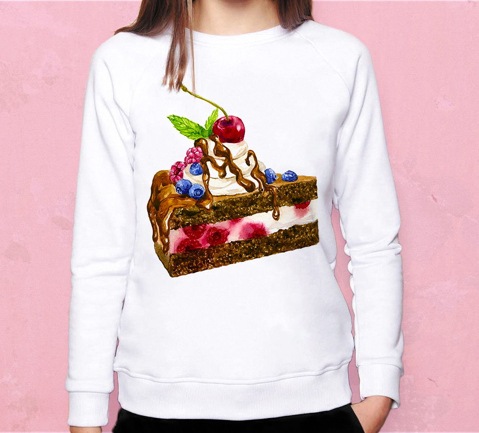 Свитшот Фруктовый тортик