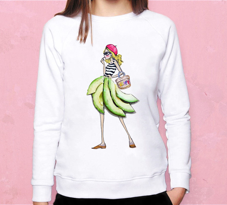 Свитшот Девушка авокадо