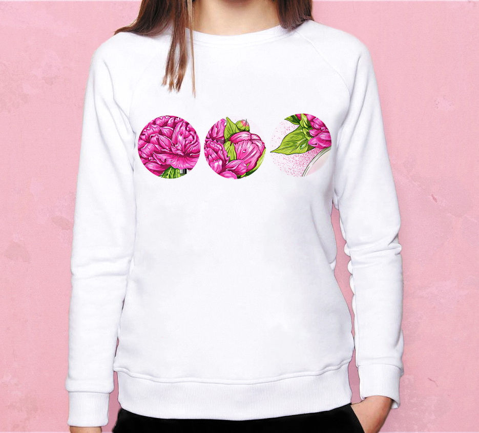 Свитшот Цветы