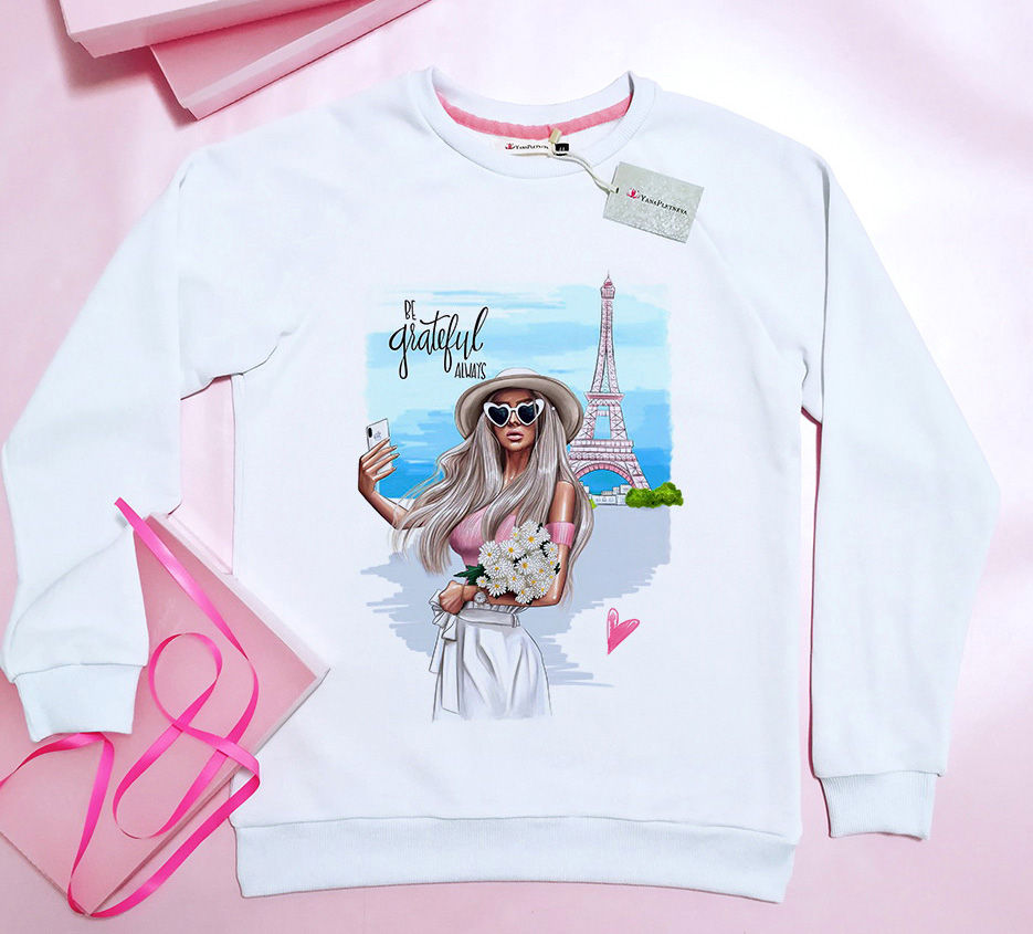 Свитшот Будьте всегда благодарны