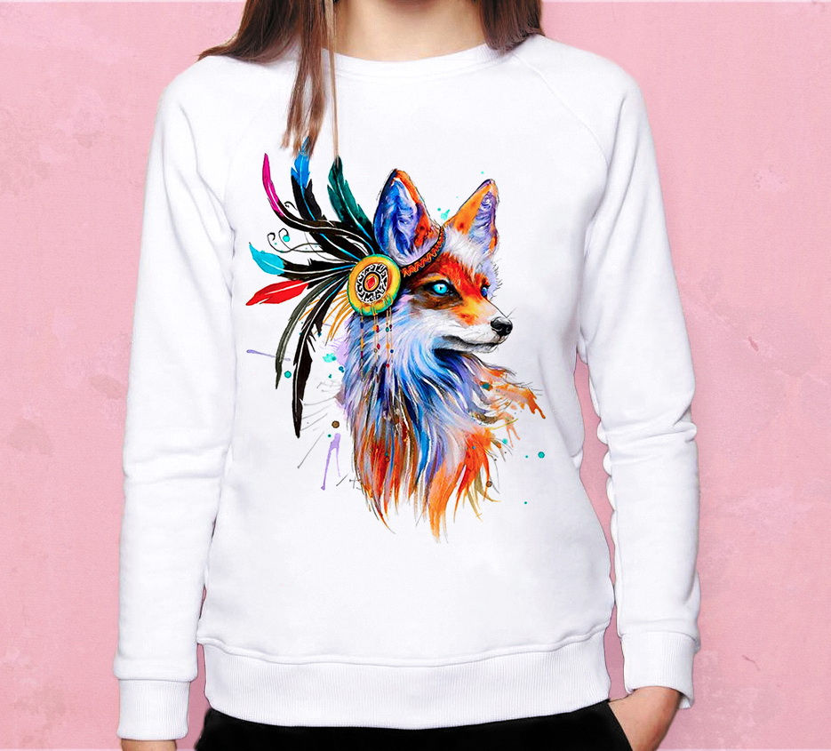 Свитшот Лиса индеец