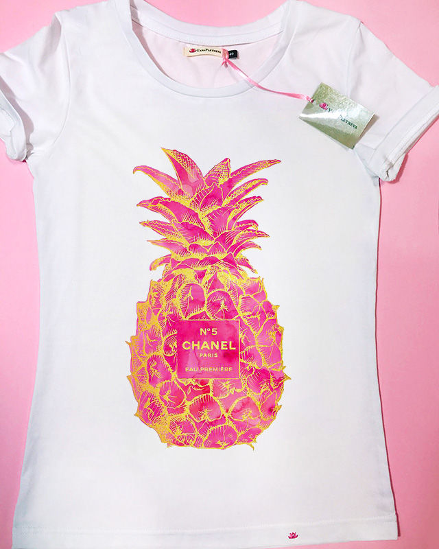 Футболка Розовый ананас