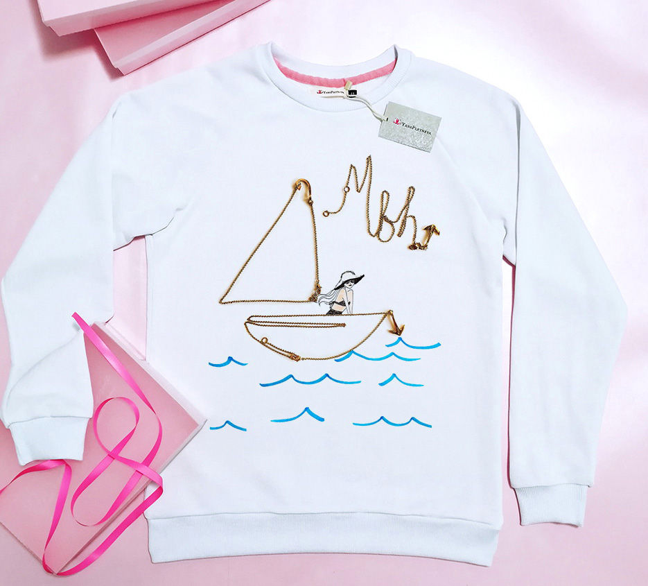 Свитшот На кораблике