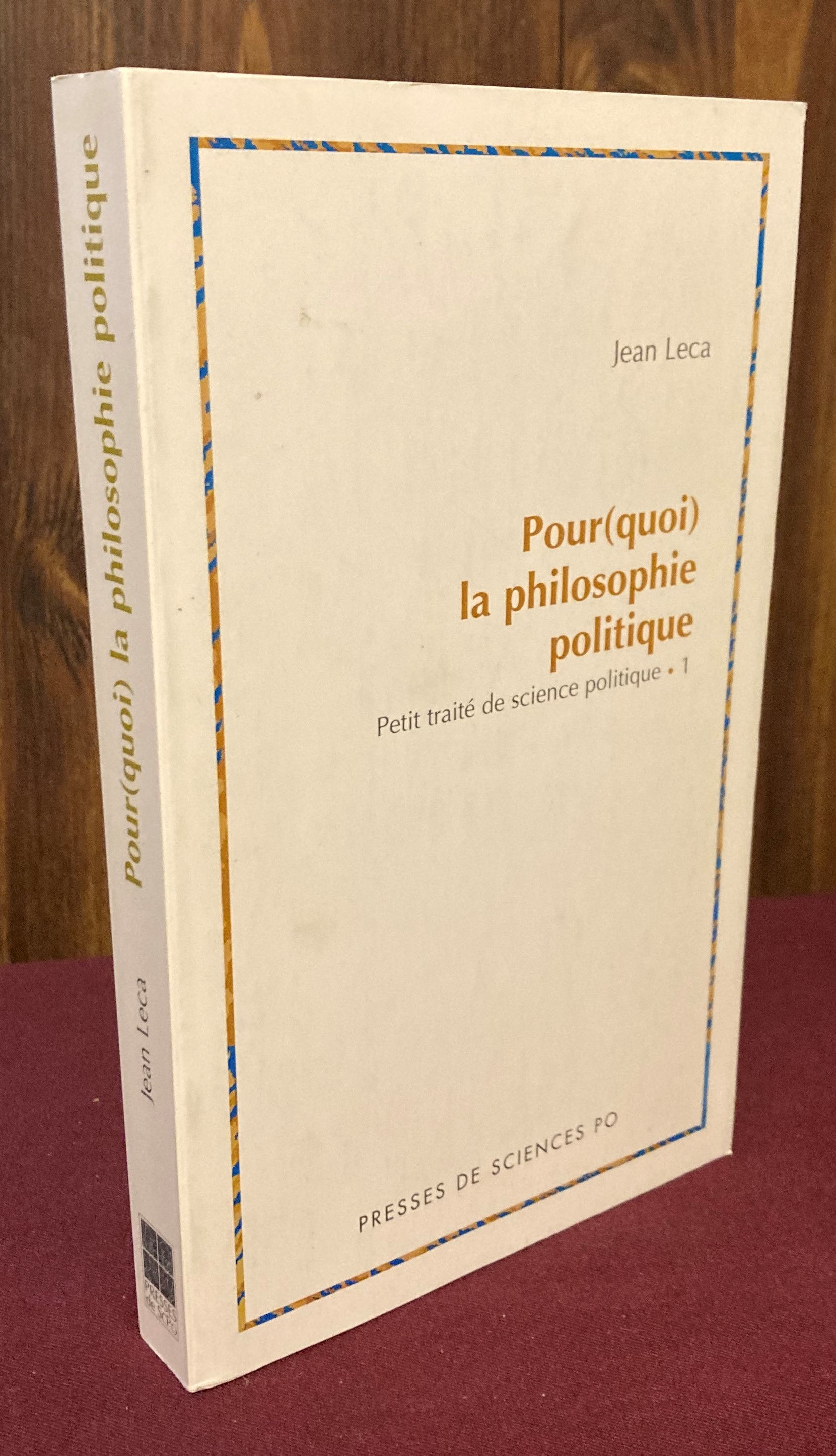 Pour(quoi) la philosophie politique