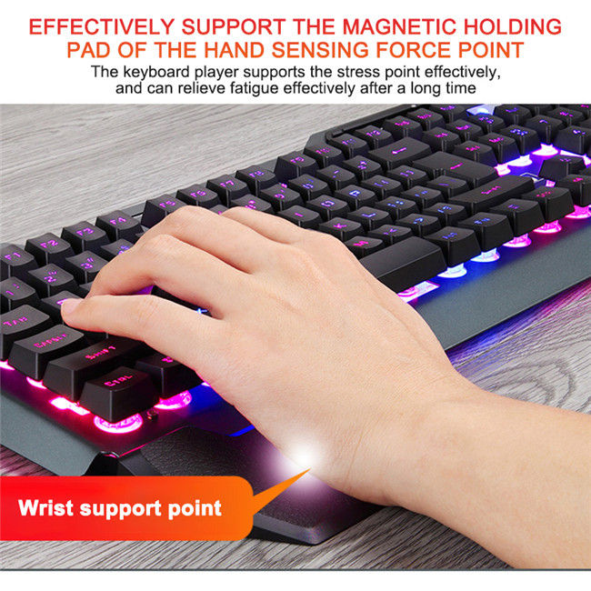Miniatura: Ergonomic Mechanical Keyboard with RGB Backlight