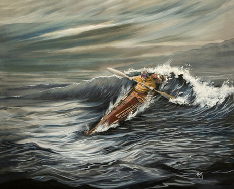 Alaska Native art, Aleut art, Alutiiq art, Unangan art, Sugpiaq art, Native kayak, Alaska Native kayak