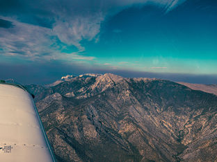 Flying over the grand canyon