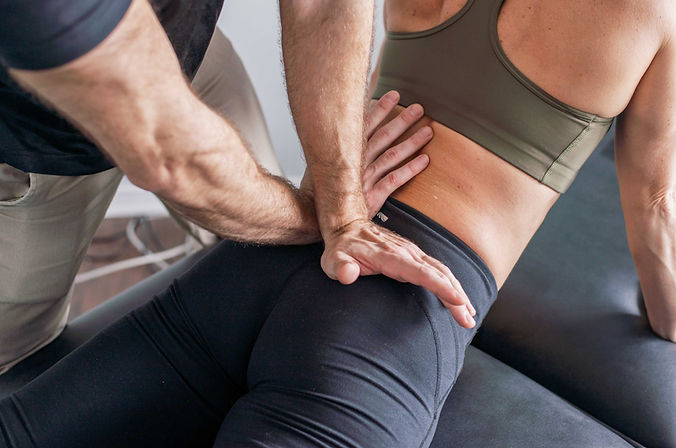 Traitement du dos d'un patient