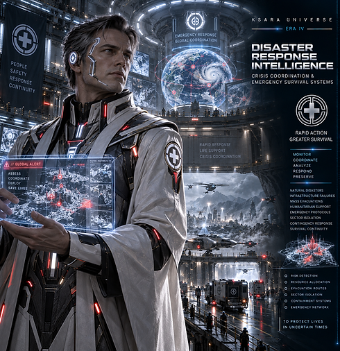 Disaster Response Intelligence — Preservation disaster response intelligence coordinating emergency survival systems, evacuations, infrastructure failures, crisis response, and large-scale protective operations.