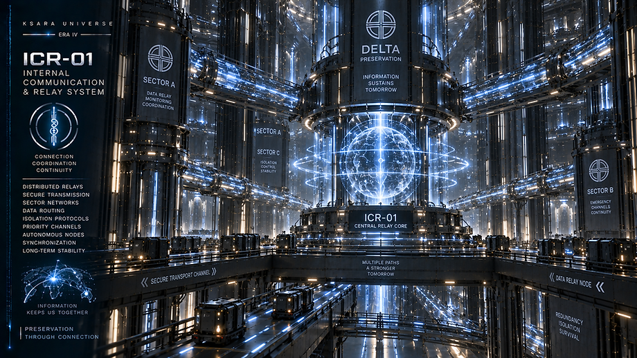 Internal Communication and Relay System connecting Preservation sectors, control centers, maintenance networks, and emergency communication nodes.