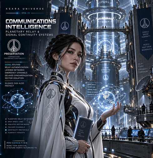 Communications Intelligence — Preservation communications intelligence maintaining secure data exchange, emergency networks, internal coordination, external signals, and protected communication infrastructure.