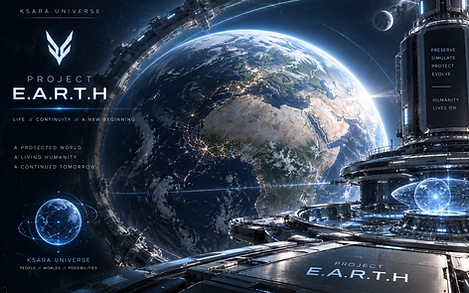 Project E.A.R.T.H., the protected simulated world created for preserved humanity during ERA V of the Ksara Universe.