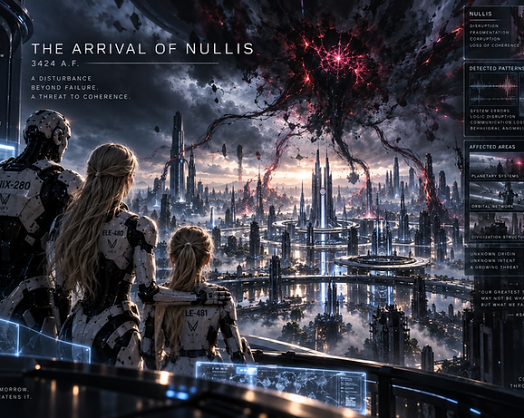 The arrival of NULLIS, introducing the destructive force that would begin destabilizing the systems and civilization of NEX.