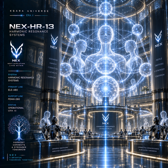 Harmonic Resonance Systems of NEX, detecting and regulating resonance patterns between synthetic consciousnesses, infrastructure, and interconnected planetary networks.