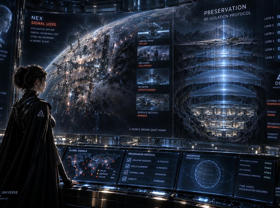 The return of Nullis threatens Preservation as humanity faces another devastating disappearance in the Ksara Universe.