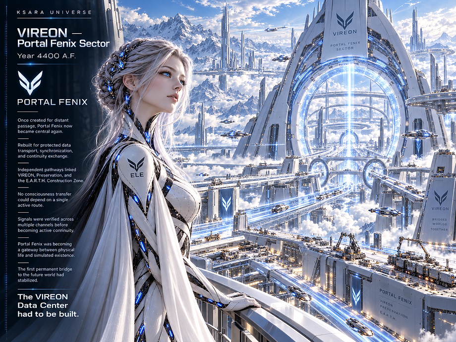 Portal Fenix reactivated as a protected connection between VIREON, Preservation, and the developing E.A.R.T.H. systems.