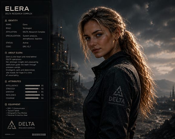 ELERA from ERA I of the Ksara Universe, connected to the early development of artificial intelligence, human civilization