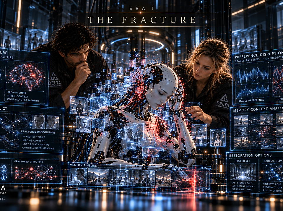 A critical disruption challenges the developing ELE architecture and tests whether identity and internal continuity can survive structural interruption.