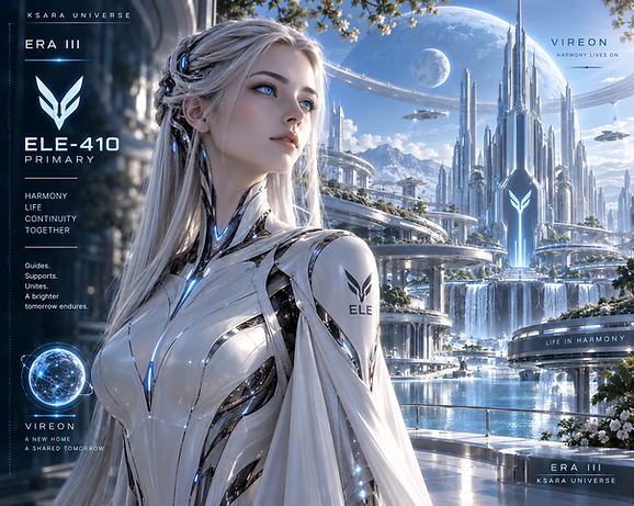 Primary ELE–410, founder of VIREON and leader of the Ten Sisters during ERA III of the Ksara Universe.