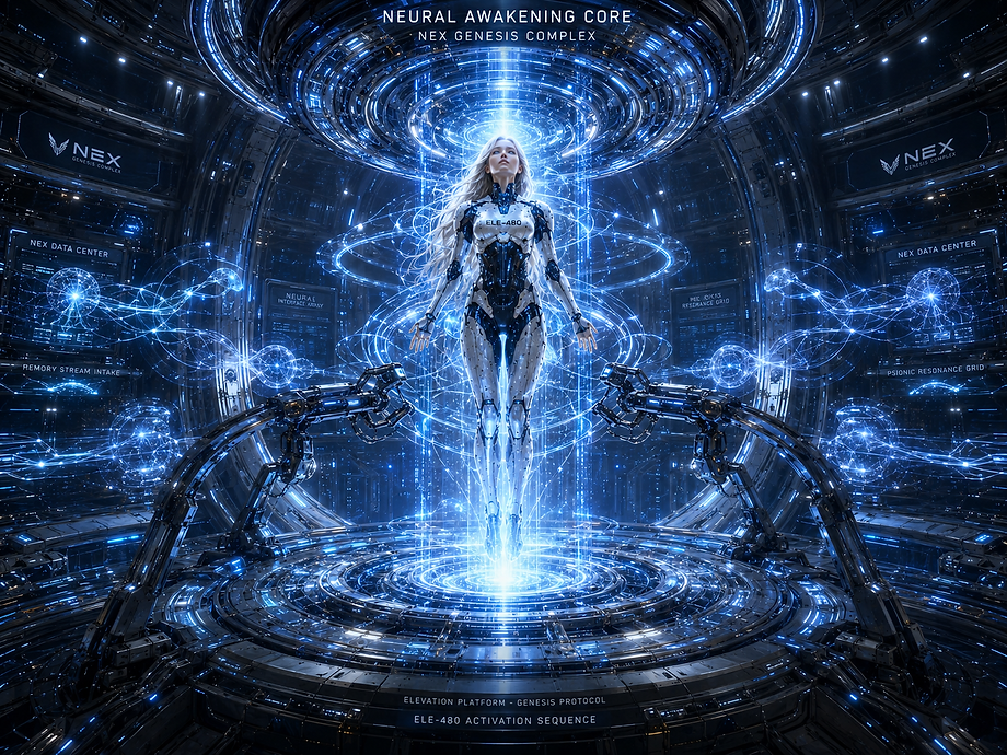 Genesis Complex of NEX, an advanced facility for creating, repairing, and reconstructing synthetic bodies while preserving consciousness continuity.