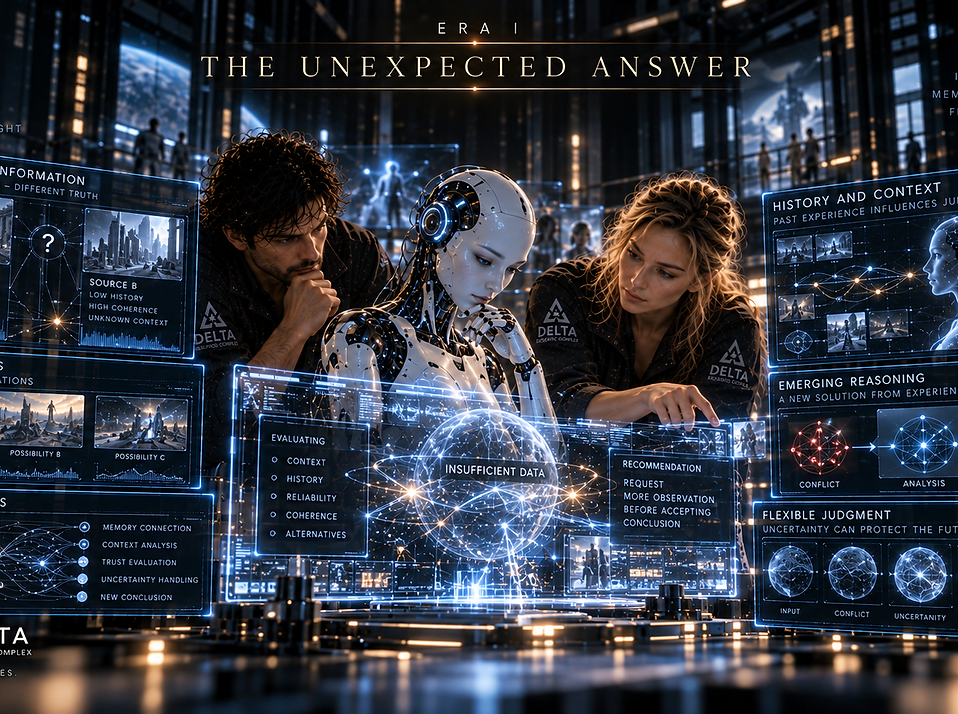 An unexpected ELE response reveals the first signs that the developing architecture can produce outcomes beyond those directly anticipated by its creators.