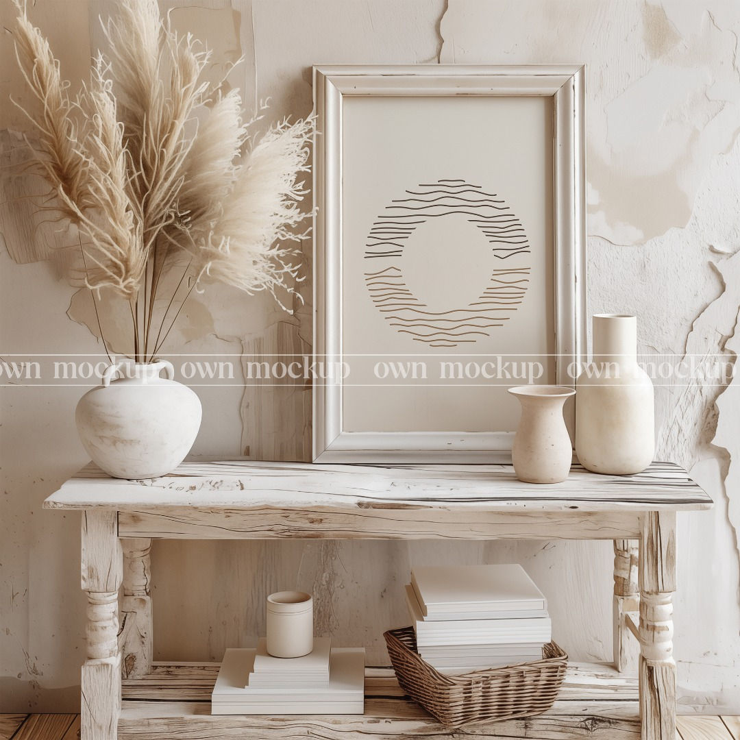 Neutral Close up mockup frame